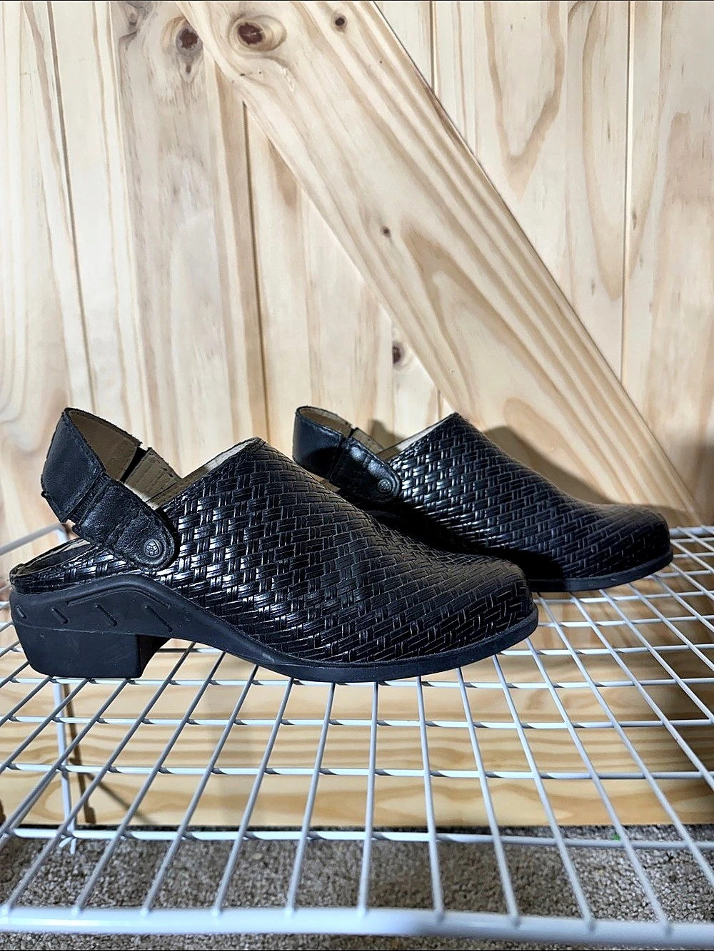 Ariat Santa Fe Black Leather Clogs US 7